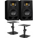 2 x Adam Audio A4V + Stative