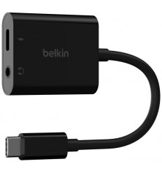 Belkin RockStar USB-C to 3.5 MM + USB-C CHARGE V2 60W Black