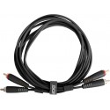 UDG Ultimate Audio Cable Set RCA - RCA Straight Black 1.5m
