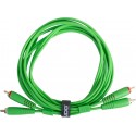 UDG Ultimate Audio Cable Set RCA - RCA Straight Green 1.5m