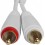 UDG Ultimate Audio Cable Set RCA - RCA Straight White 1.5m