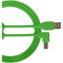 UDG Ultimate Audio Cable USB 2.0 A-B Angled Green 1m