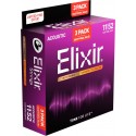 Elixir 16538 Nanoweb 80/20 Custom Light (3 Pack 11027)