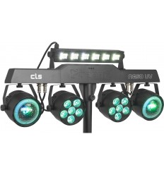 Beamz CLS Party Bar NesoUV with 2x Jelly Moon, 2xPAR and UV/Strobe