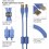 UDG Ultimate Audio Cable USB 2.0 A-B Angled Blue 1m