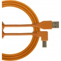 UDG Ultimate Audio Cable USB 2.0 A-B Angled Orange 1m