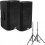 2 x Alto TX 412 + Stative