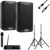 2 x Alto TS408 + Stative + Microfon wireless