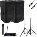 2 x Alto TX 415 + Stative + Microfon wireless