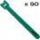 SET 50 x Velcro Cable Tie Verde Logo Negru 12 x 200 mm