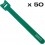 SET 50 x Velcro Cable Tie Verde Logo Alb 12 x 200 mm