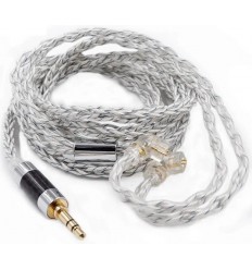 KZ Acoustics Silver/Blue 90-8 784 Core Upgrade Cable C pin RESIGILAT 39522