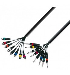 Adam Hall 3Star Multicore 8 x RCA-TS 5m