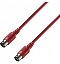 Adam Hall 3Star MIDI RED 3m