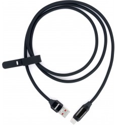 myVolts Step Up USB-A to USB-C PD Cable Liquorice Black PDCCALB