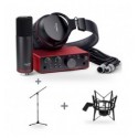 Focusrite Scarlett Solo Studio Pack 4th Gen + Prodipe Stativ microfon + PRO SHM 8