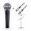 Shure SM58 LC + Adam Hall 3Star Mic XLR 6m + Prodipe Stativ microfon