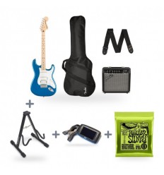 Fender Squier Affinity Stratocaster Pack HSS-LPB + Stativ + Acordor + Corzi