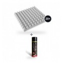 20 x Mega Acoustic PMP 5 50 x 50 Gri Deschis + Mega Acoustic Contact adhesive