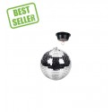 Beamz Mirrorball with motor, plain, 20cm