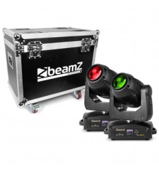 Beamz 2x IGNITE180B Beam LED Moving Head & Flightcase
