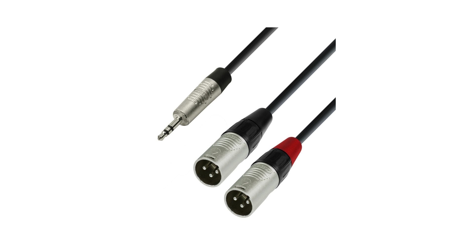 Adam Hall 4Star Y TRS3.5-2XLRm 3m cablu adaptor Jack stereo 3.5 mm