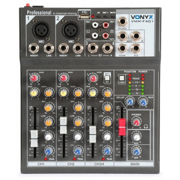 Vonyx VMM-F401 Mixer live stage - Zeedo Shop