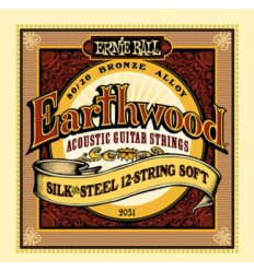 Ernie Ball 2051 EARTHWOOD BRONZE SILK&STEEL 12 STRING SOFT 9-46