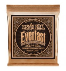 Ernie Ball 2546 EVERLAST COATED P. BRONZE MEDIUM LIGHT 12-54