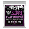 Ernie Ball 2811 POWER SLINKY FLATWOUND BASS 55-110