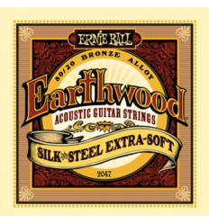 Ernie Ball 2047 EARTHWOOD BRONZE SILK&STEEL EXTRA SOFT 10-50