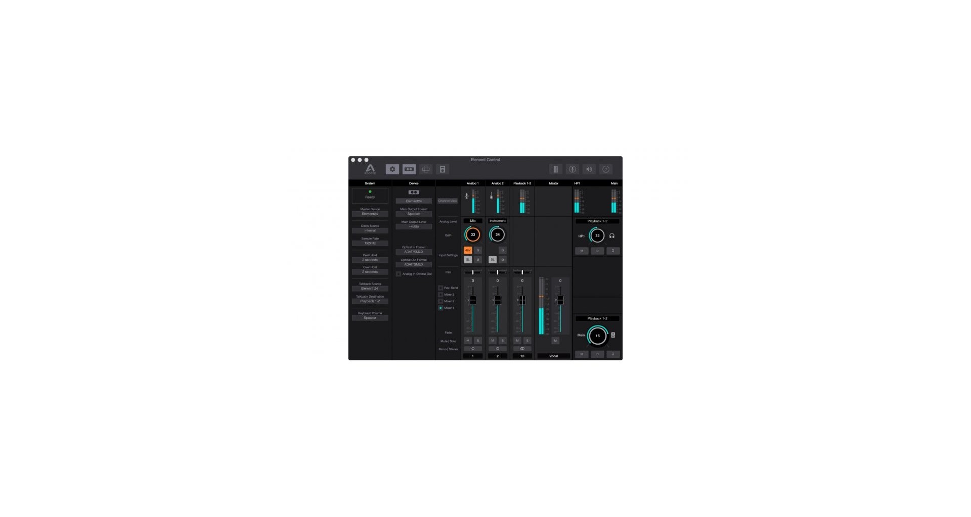 Apogee Element 24 Interfata Audio Thunderbolt Zeedo Shop