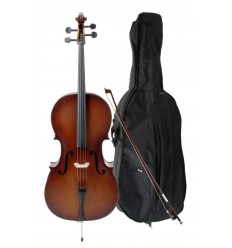 Classic Cantabile Student Cello 3/4 SET 9-13 ani/adult