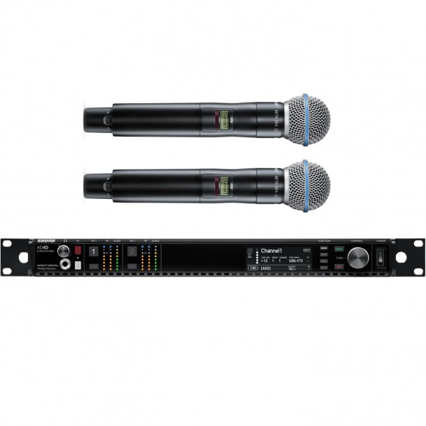 Shure Axient AD24/BETA58A Dual Sistem wireless cu transmitator de