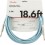 Fender Original Instrument Cable Daphne Blue 5,5m