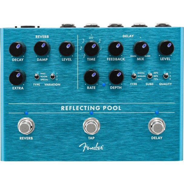 ギター REFLECTING POOL DELAY & REVERB Fender Reflecting Pool Delay & Reverb Pedala Delay si Reverb