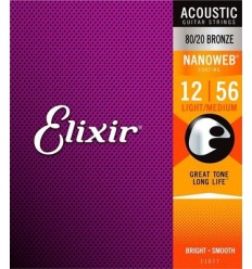 Elixir Nanoweb Light-Medium Acoustic 11077