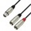 Adam Hall 3Star XLRf-2XLRm 1m