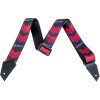 Jackson Strap with Double V Pattern, BK/RD