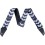 Jackson Strap with Double V Pattern, BK/WH