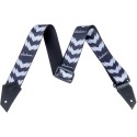 Jackson Strap with Double V Pattern, BK/WH