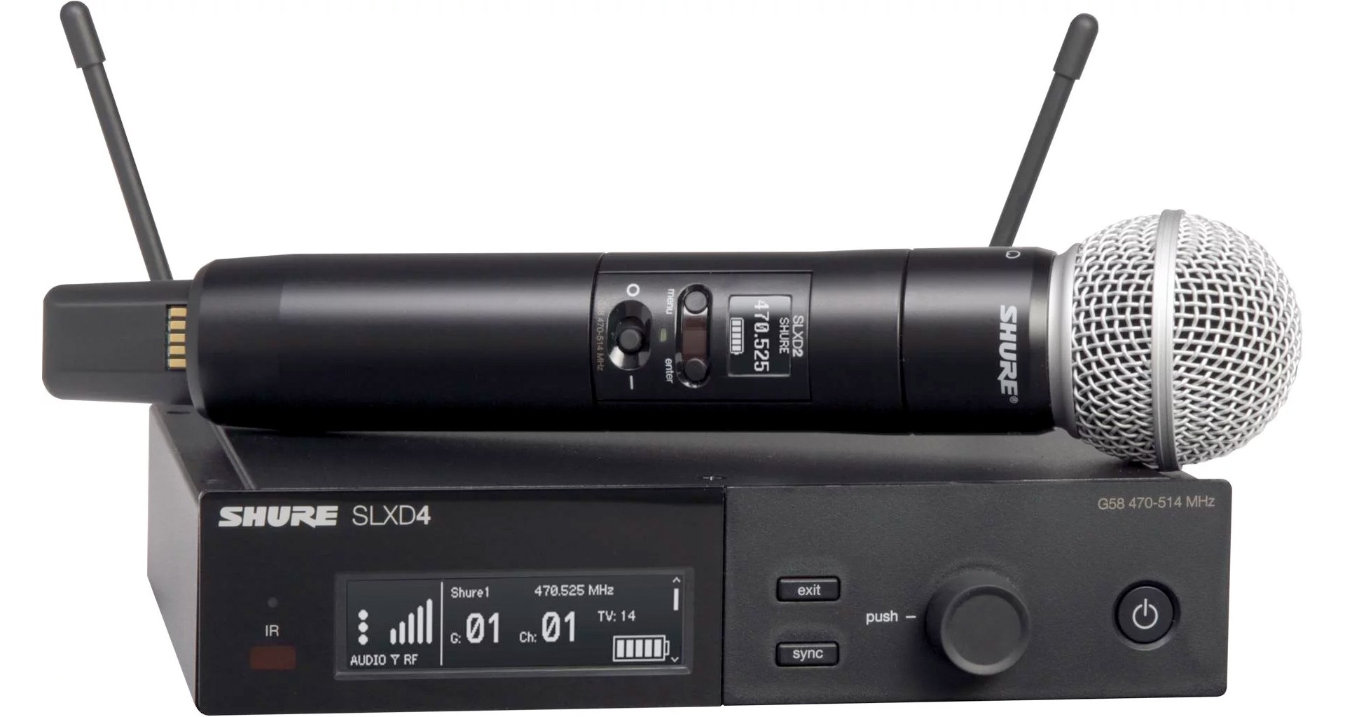 Shure SLXD24/SM58 G59 Sistem microfon wireless - Zeedo Shop