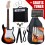 Rocktile ST Pack Electric Guitar Set Sunburst incl amp, gig bag, tuner, cable, strap and strings