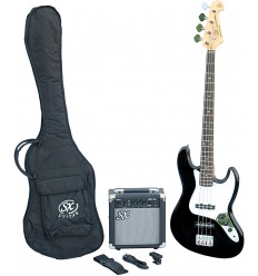 SX Guitars SB1-SK-BK