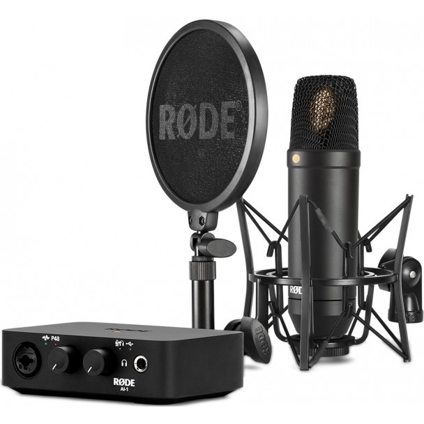 Al1 Mixer Rode Rode NT1 Al-1 Studio Kit Set microfon de studio + Interfata audio ...