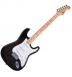 SX Guitars SST/ASH Transparent Black