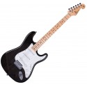 SX Guitars SST/ASH Transparent Black