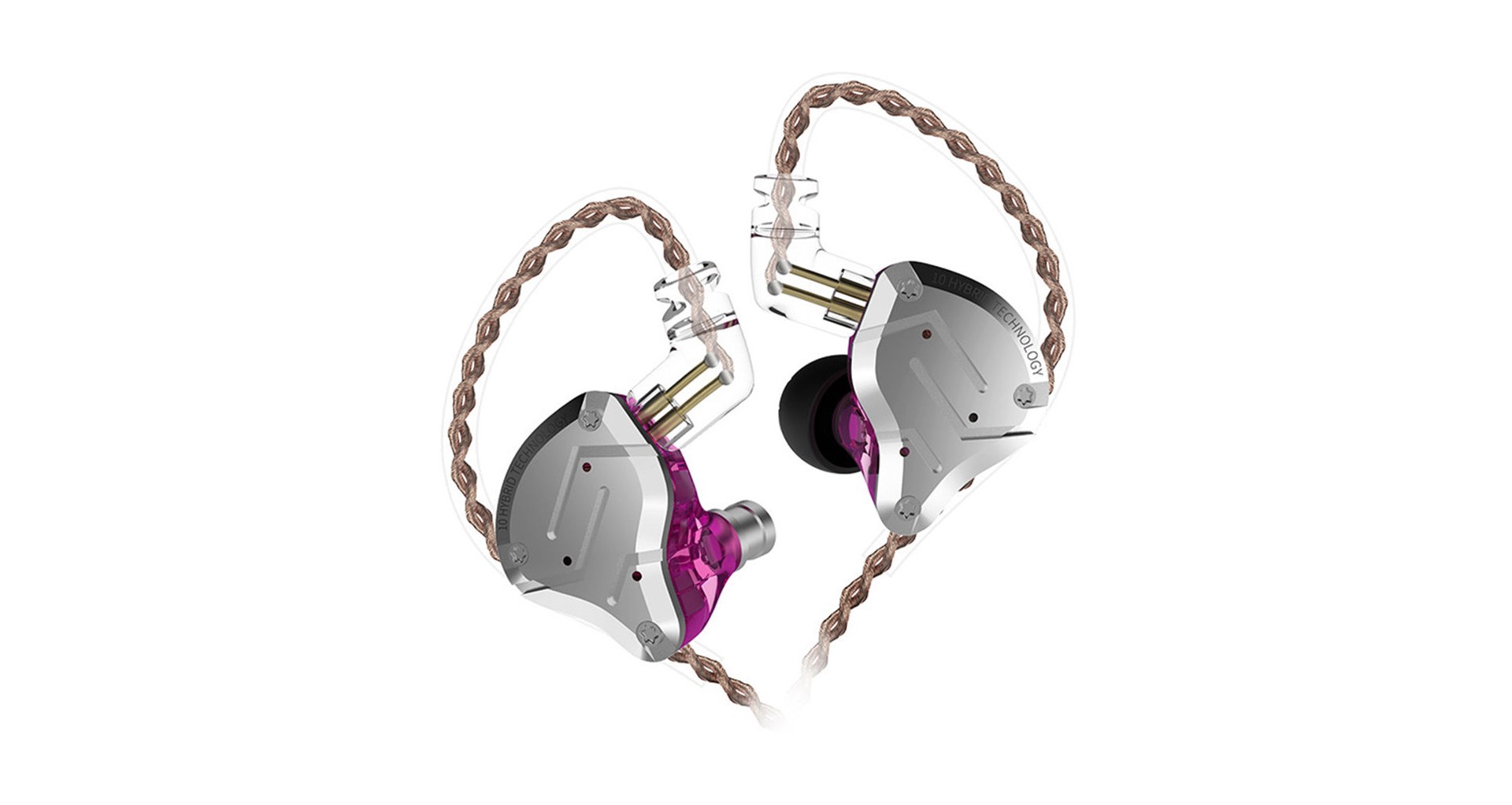 KZ Acoustics ZS10 PRO Purple Casti monitorizare In-Ear - Zeedo Shop