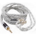 KZ Acoustics Silver/Blue 784 Core Upgrade Cable C