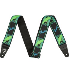 Fender Neon Monogrammed Green and Blue
